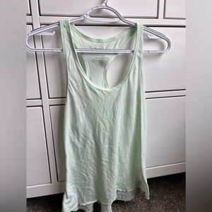 American Eagle Light Green Razor Back Tank Top, size XS